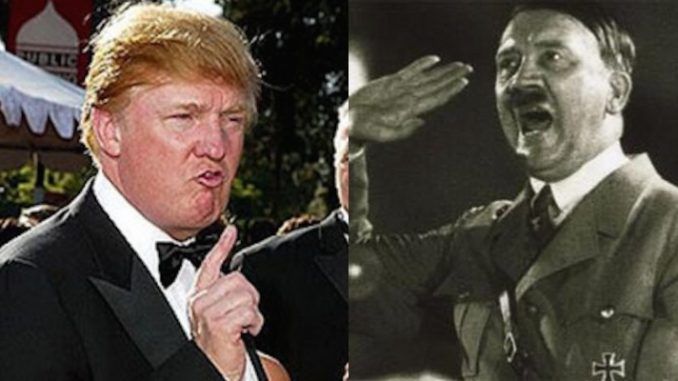 Donald Trump and Adolph Hitler
