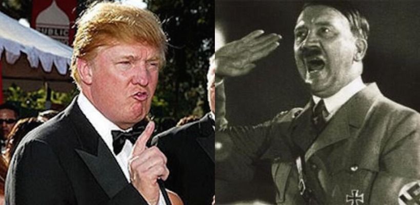 Donald Trump and Adolph Hitler