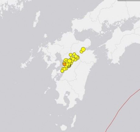USGS Japan earthquake map