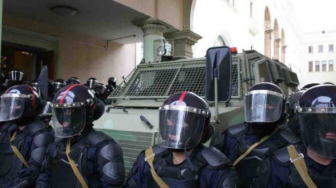 US cops prepare for civil unrest and bulk up on riot gear