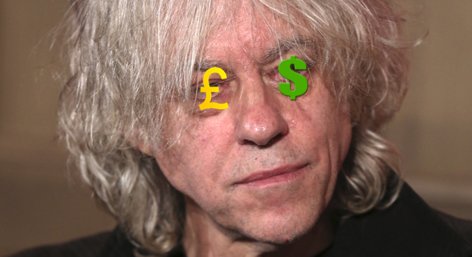 Hero For 'The People' Bob Geldof Wants 100K For Speech On Poverty