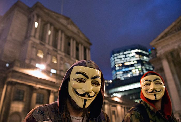Anonymous hackers declares war on Bank of England