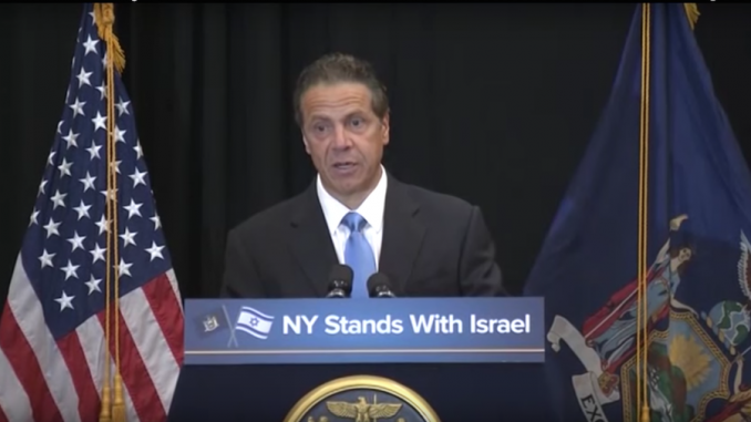 New York Governor signs executive order outlawing any criticism of Israel