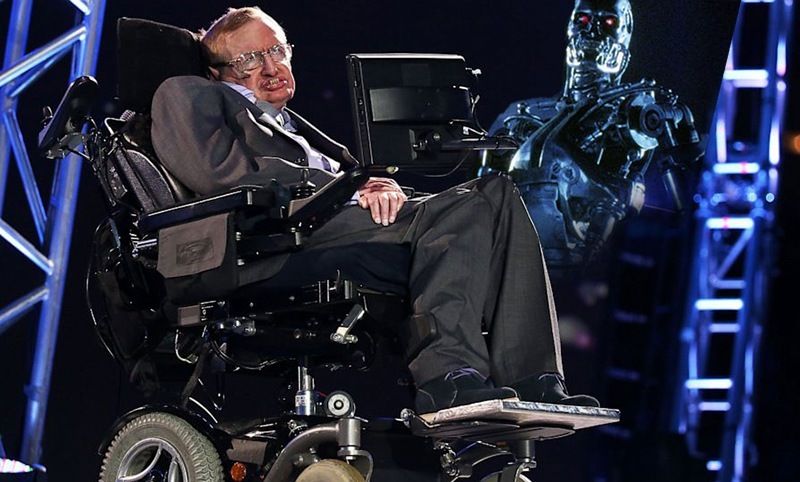 Stephen Hawking warns that humanity will be wiped out by robots, nuclear war and aliens in the next 100 years