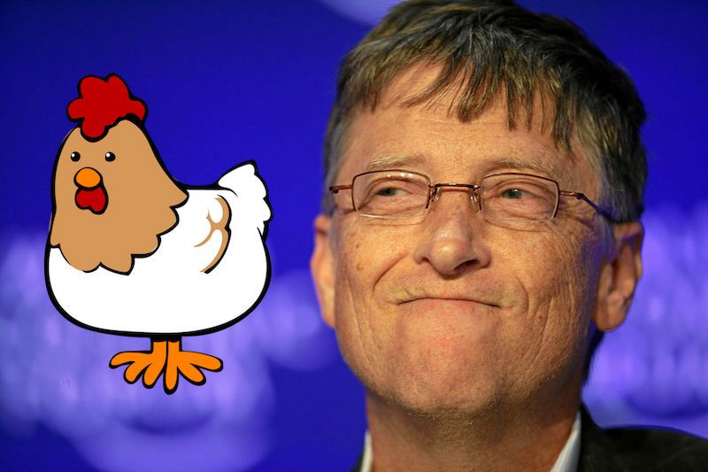 Bill Gates Tells The Poor How To Survive On $2 A Day...With Chickens