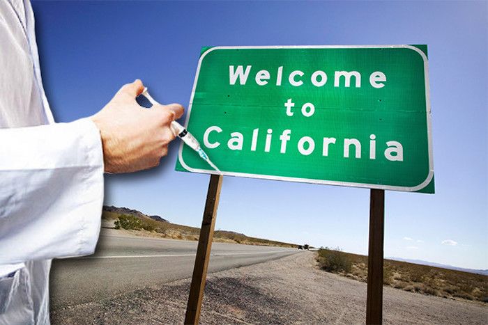 California passes mandatory vaccine law, making it a criminal offence to refuse a vaccination