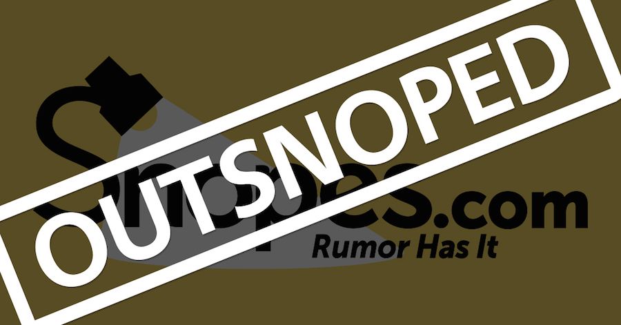 Snopes has been caught lying again, proving that it has a political and partisan agenda and that it is willing to mislead and deceive its readers in order to advance the cause of Hillary Clinton and the Democratic Party establishment.