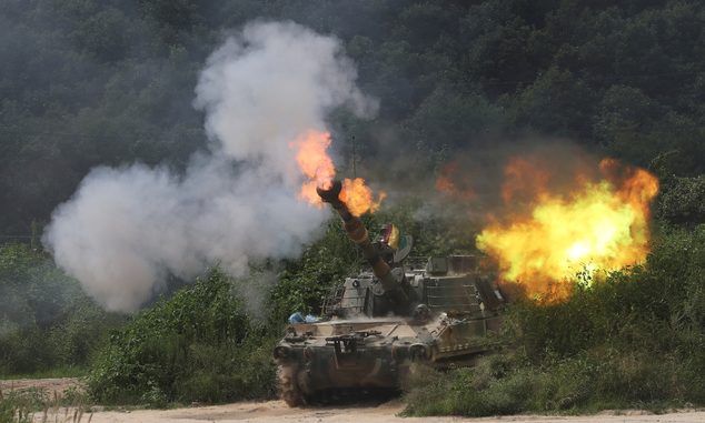 South Korea Launches Largest Ever Artillery Drills Near N Korea Border