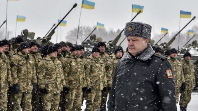 Ukraine president warns of war with Russia
