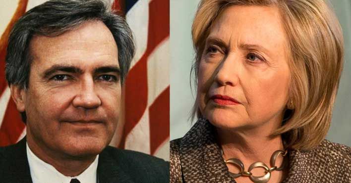 New evidence suggesting Vince Foster did not commit suicide, but died of two gunshot wounds to the neck, has left Hillary Clinton in the frame.