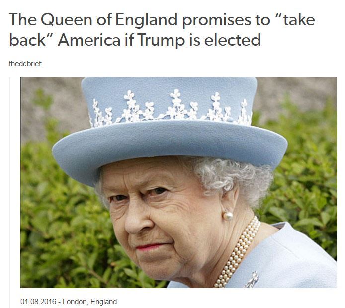 Queen taking America back