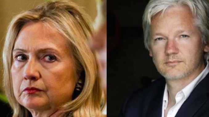 Julian Assange claims he has been "attacked" by the "Clinton threat machine" and described the attackers as "ferocious."