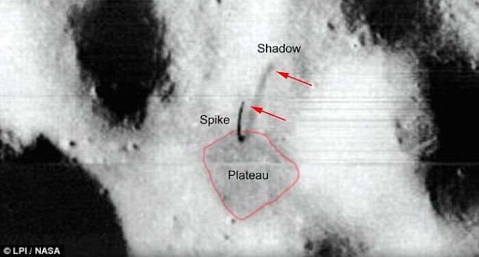 UFO expert released photographic evidence of alien base on the moon in NASA photo