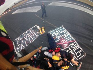 Black Lives Matter Protesters Close Runway At London City Airport