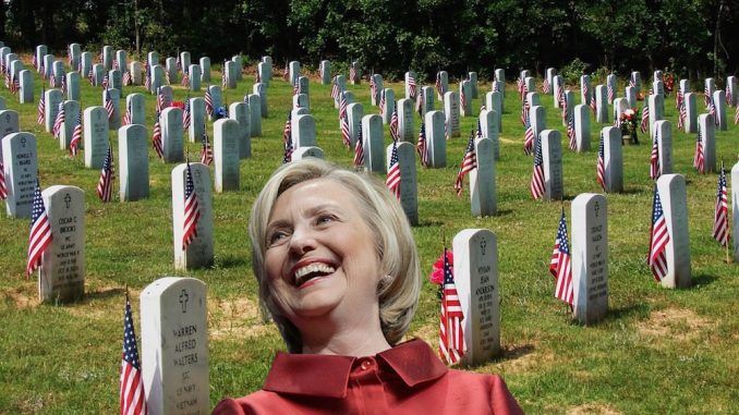 A Democrat voter registration group has been caught filing Hillary Clinton applications on behalf of 19 dead people, including a WWII veteran.