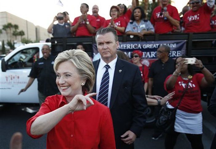 Security officers working for Hillary Clinton say they no longer want to protect her