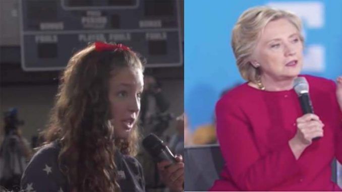 Hillary Clinton has been caught staging a fake interaction with a child actor and answering a prepared question at a town hall in Haverford, Pennsylvania yesterday.