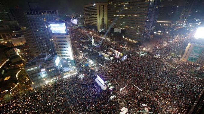 More Than A Million March In Seoul Demanding Presidents Resignation