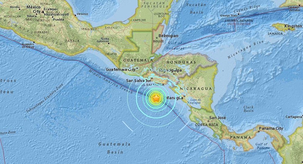Tsunami Alert Issued After 7.0 Quake Strikes Off Central America Coast