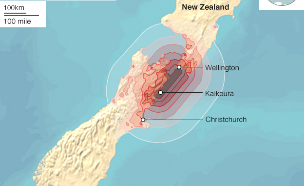 New Zealand Hit With Strong Aftershocks Following Severe Earthquake
