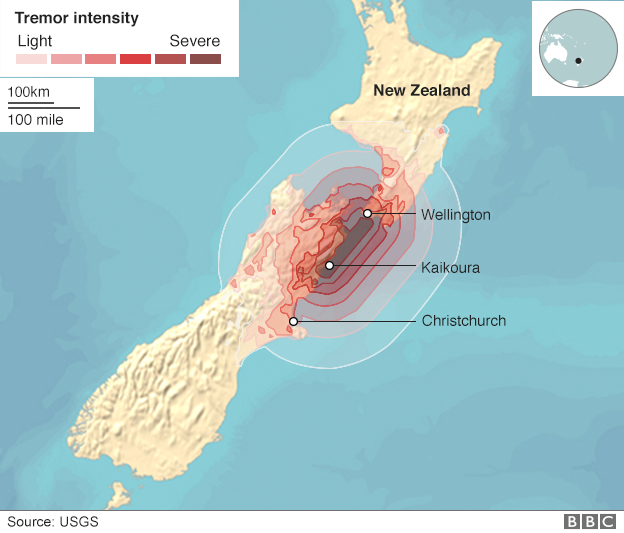New Zealand Hit With Strong Aftershocks Following Severe Earthquake