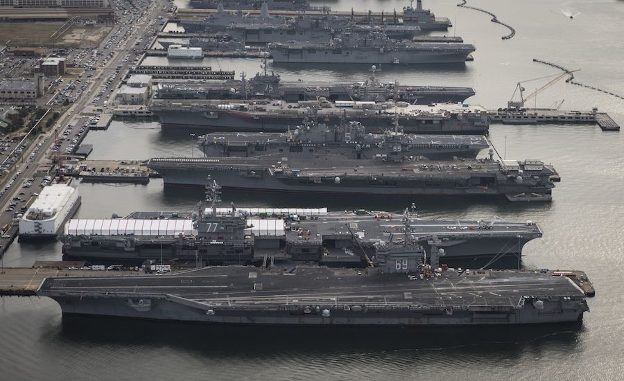 Obama recalls all aircraft carriers back to port, potentially setting up the USA for an attack