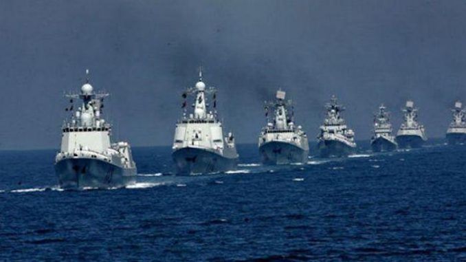 China deploy warships for potential face-off with Trump