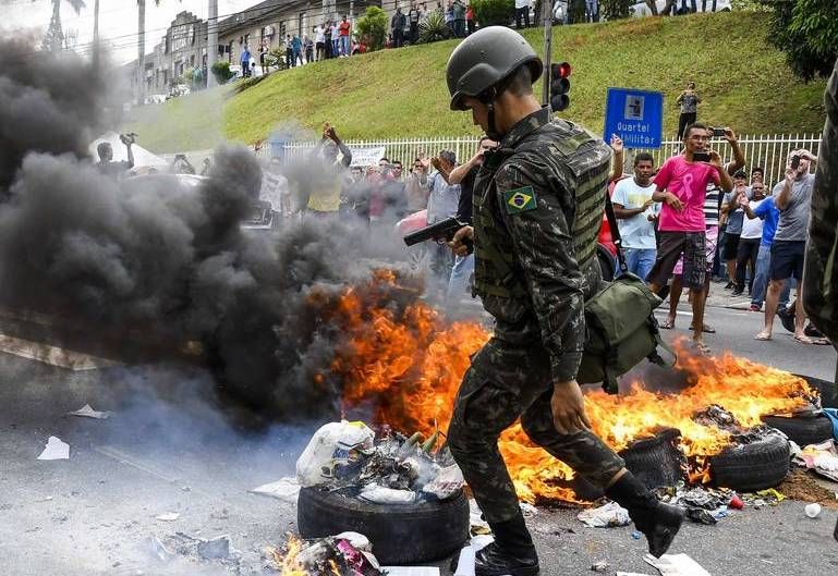 Military deployed as anarchists riot in the streets of Brazil