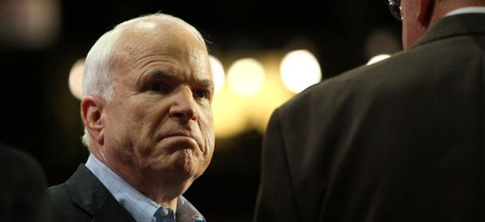 John McCain had a meltdown on the Senate floor Wednesday after being triggered by Rand Paul daring to express a different opinion to his own.