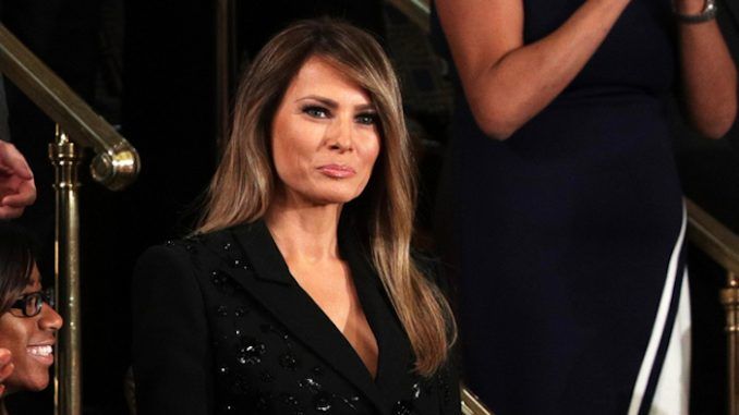 Melania Trump says feminists should be "fighting for the rights of oppressed women in Muslim countries" instead of protesting President Trump.