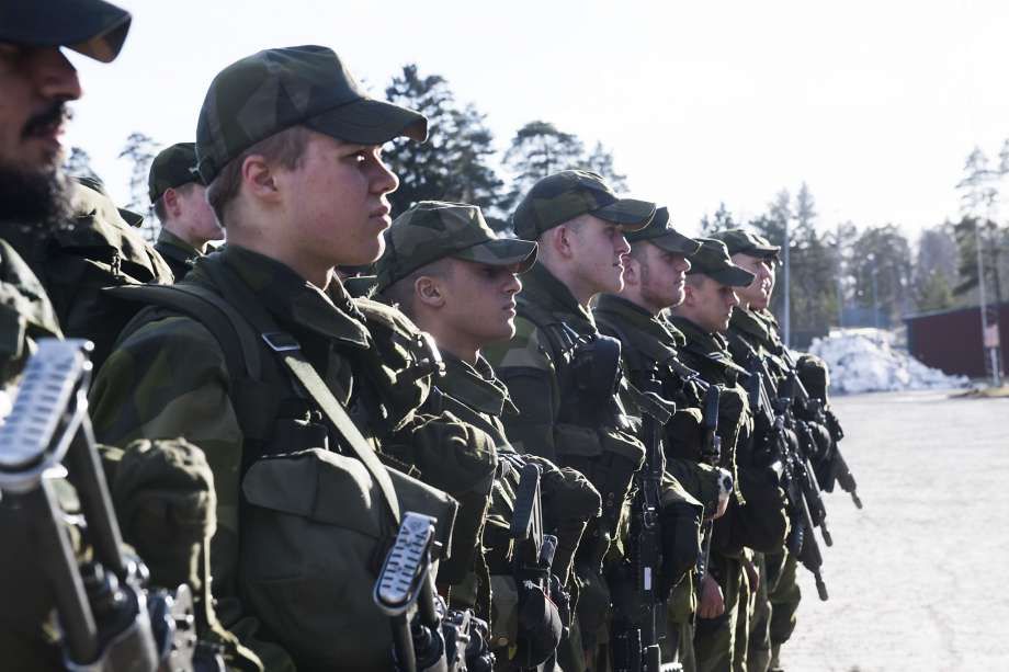 Sweden reintroduced military draft amid fears of a war with Russia