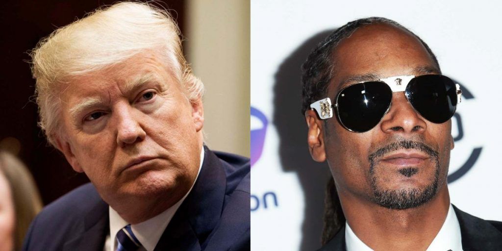 President Trump has weighed in on Snoop Dogg's sad new video in which the has-been rapper points a toy gun at a clown version of the president.