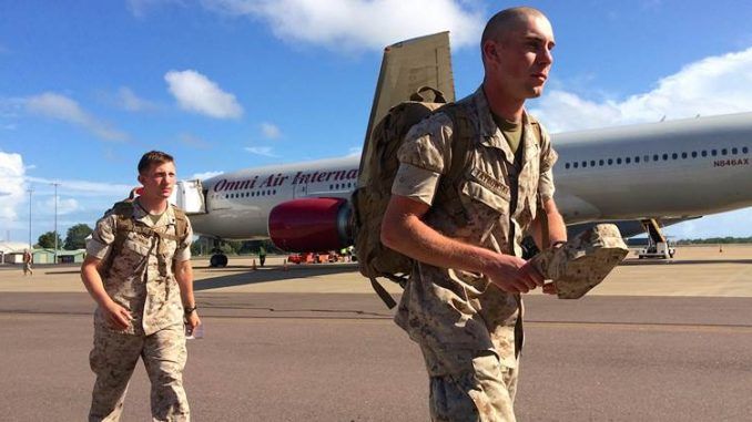 US Marines arrive in Australia to fight North Korea