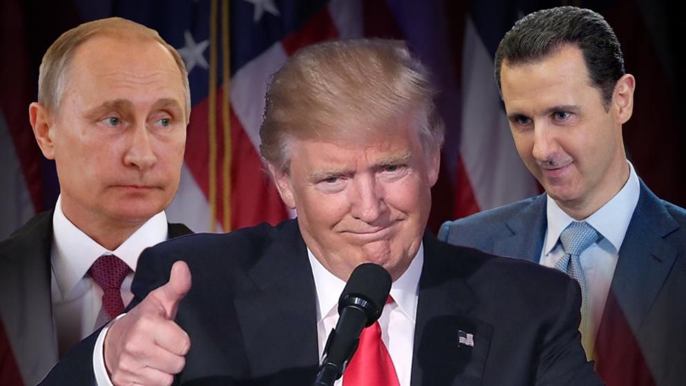 Vladimir Putin urges Trump to ignore propaganda about President Assad