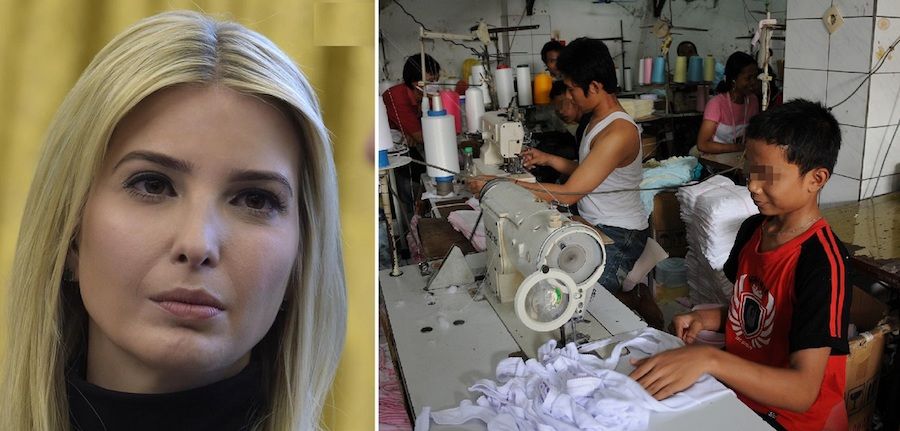 Ivanka Trump accused of hiring $1 Chinese slaves to make her clothing line