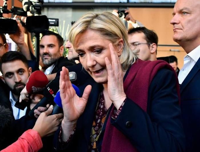 Marine Le Pen campaign HQ firebombed by New World Order arsonists