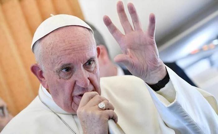 Pope Francis says he believes the world is on the brink of war