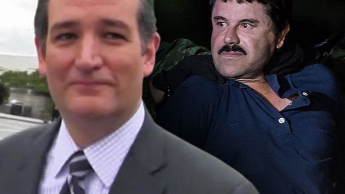 Ted Cruz called for $14 billion seized from Mexican cartel boss El Chapo to be used to fund Trump's border wall.
