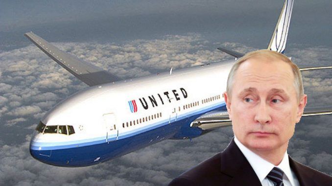 Vladimir Putin bans United Airlines from Russian airspace