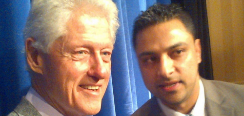 Imran Awan seen with Bill Clinton
