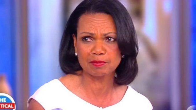 Condoleeza Rice put the Hollywood celebrities on The View in their place, smacking them down for suggesting President Trump is illegitimate.