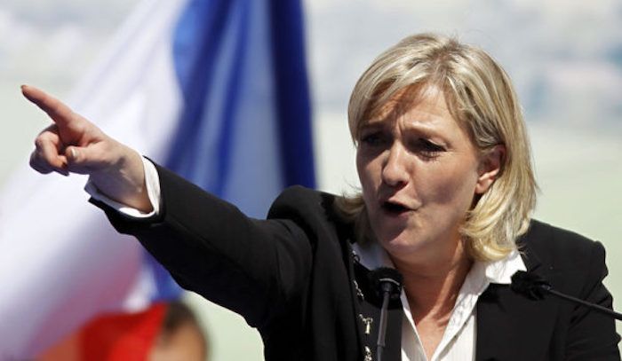 French presidential candidate Marine Le Pen has vowed to regain national sovereignty by pulling France out of the eurozone, bringing back the French Franc, and debarring the Rothschild cartel.