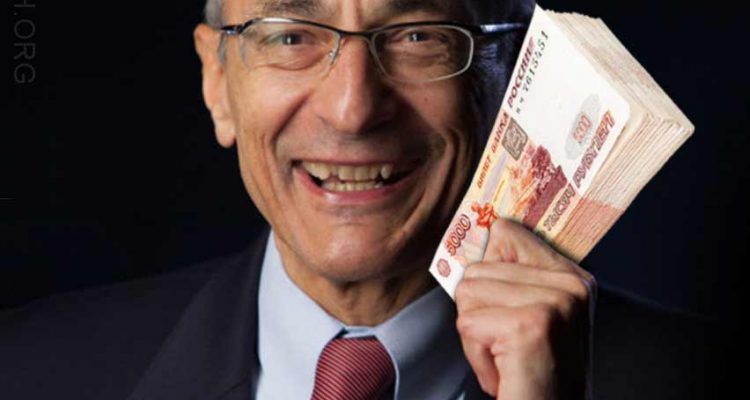 Podesta accepted millions of dollars from Russia whilst serving Obama and Clinton