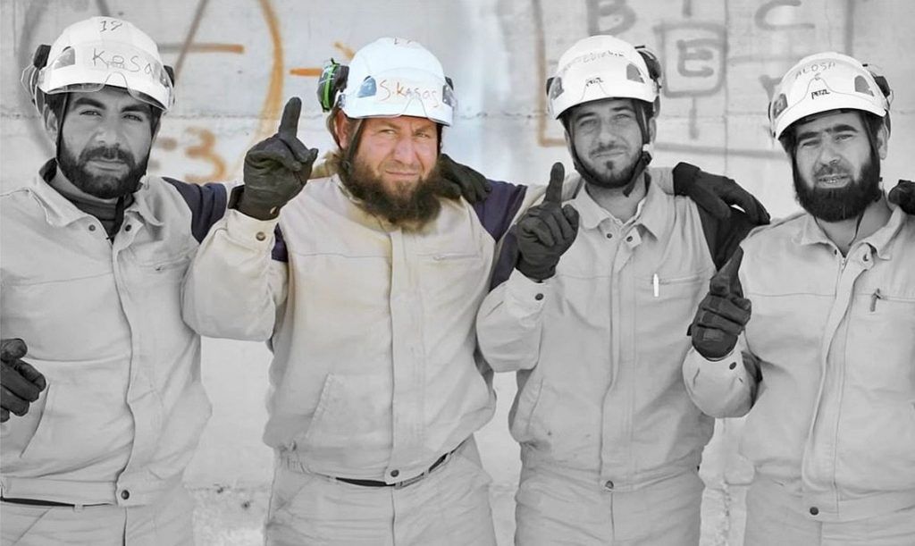 White Helmets recorded accepting an award from Al Qaeda