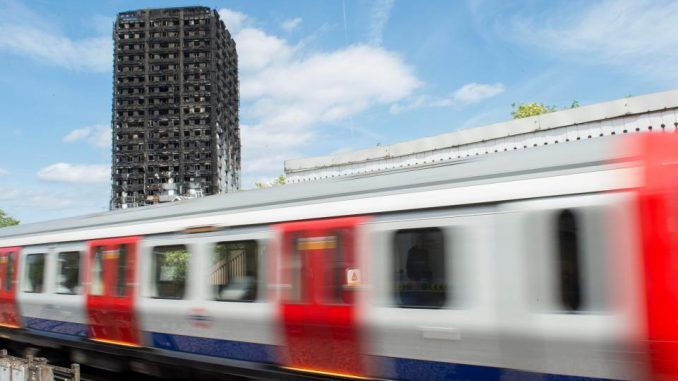 Parts of the London Underground suspended amid fears of imminent Grenfell Tower collapse