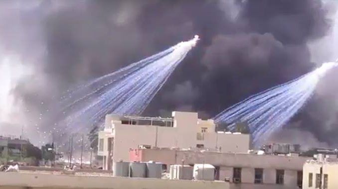 US caught using white phosphorus in Syria, ready to blame on Assad