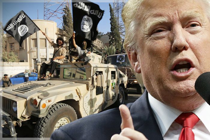 President Trump agrees to reverse US policy of funding and arming ISIS - media blackout