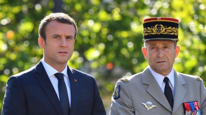 French chief of armed forces Pierre de Villiers has resigned with immediate effect, claiming that President Macron was trying to "f**k" him.
