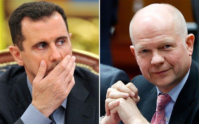 Former British Minister William Hague says UK government supports ISIS in order to oust Assad