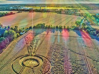 Crop circle appears days before August eclipse